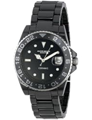 Akribos XXIV Womens AK519BK Ceramic Oversized Bold Watch