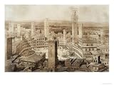 Across Siena, Fragments d'Architecture du Moyen Age et de La Renaissance, Engraved Chauvet Art Giclee Poster Print by French School, 24x18