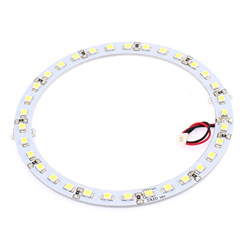 uxcell® 100mm White 33 SMD LEDs Angel Eyes Halo Ring