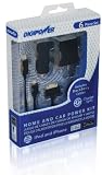 DigiPower IP-PK1 Home and Car Smartphone Power Kit - Charger - Retail Packaging - Black