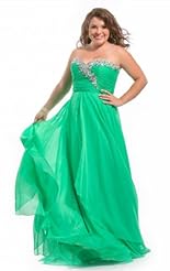 Plus Size Chiffon/Taffeta/Tulle Beaded Crystals Crystal Lace Applique Party Dress 