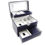 Coffret &agrave; Bijoux "Active Woman" bleu marine