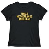 T-Shirt Womens Black  Netherlands Antillean UNMARRIED  Countries