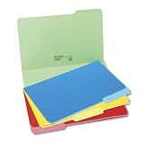 Pendaflex 83300 Pendaflex 2-Tone File Folders, 1/3 Cut, Top Tab, Legal, Assorted Clrs, 24/Pack