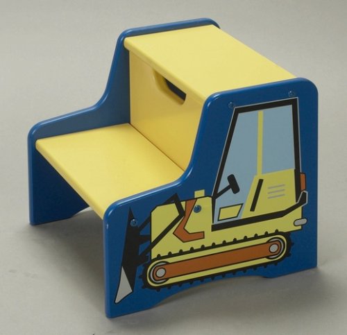 Childrens Toyshop  Toys : Bull Dozer Two Step Stool