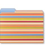 Stripes Designer File Folders
