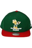 Milwaukee Bucks Mitchell & Ness Green Throwback Vintage Snap Back Hat