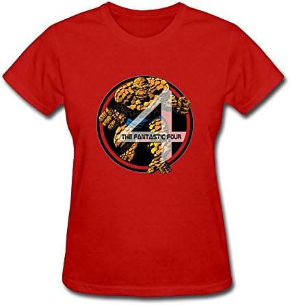 Women Create My Own Short Sleeve Tee Shirts/The Fantastic Four Red