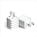 Charger,Travel Wall Power Adapter Vlove 1 Amp USB Plug Made for Iphone 6 5 5s 5c 4s, Ipads, Ipods, Samsung Galaxy S5 S4 S3 Note 2 3 and Most Android Phones (White)