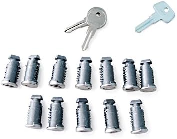 Lock Packs For Thule - 12 Pack New & Keyed Alike. Also 2, 4, 6, 8 & 10 packs available. For: thule bike rack hitch mount, bike carriers, bike roof racks, cargo boxes (Compare to OKS)