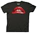 Ripple Junction Men's Rocky Horror Picture Show Lips Mens Tee,Black,Medium