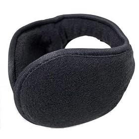 Black Wrap-Around behind Head Style Ear Muffs