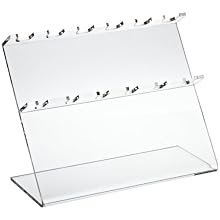 Bel-Art Scienceware 189610060 Clear Acrylic Pipettor Stand, 12" Length x 5" Width x 9-1/2" Height, 6 Places Pipette