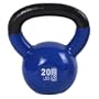 GoFit 20-Pound Blue Kettlebell with Vinyl Coating, Training DVD and Exercise Booklet