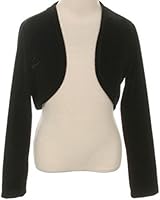 Little Girls Adorable Long Sleeve Velvet Bolero Jacket Winter