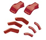 Talboys 916117 Red Vinyl Sleeve for Large 2 Prong Labjaws Clamp (Pack of 2)