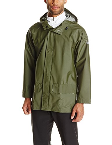 Helly-HansenWorkwear Mandal Waterproof Jacket for Men - Adjustable Hood, PVC-Coated Protective Windbreaker & Rain Coat