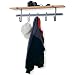 Enclume SCR5 Finishing Touches Shelf Coat Rack, Hammered Steel and Wood