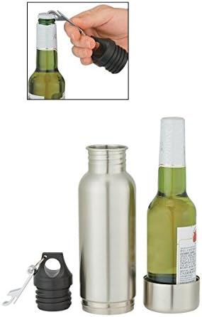 New for 2016! The Ultimate Beer Koozie - Keeps Beer COLD . Stainless Steel Bottle Protector