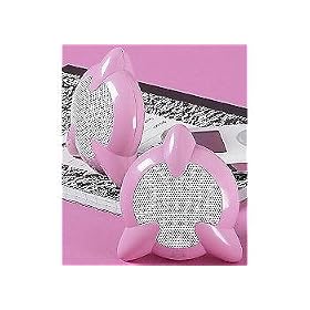 Universal iPod/MP3 Stereo Speakers in Pink. Compatible with iPod Classic 1st - 6th Generations - iPod Mini 1st & 2nd Generations - iPod Nano 1st - 3rd Generations - iPod Shuffle 1st & 2nd Generations - iPod Touch, Microsoft Zune, Creative Zen, and Sandisk Sansa