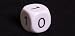 16mm d6 Opaque Binary Dice Numbered 0-1 x3 , White w/ Black
