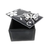 Coffret &agrave; Bijoux "Papillon de Soie" noir