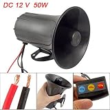 Gino Auto Car 3 Sound Tones Metal Housing Alarm Speaker Horn by Gino