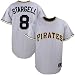 Majestic Pittsburgh Pirates #8 Willie Stargell Grey Throwback Replica Jersey