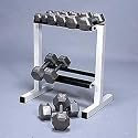 Cap Barbell 150 Pound Hex Dumbbell Set with Rack