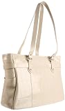 Siamod 35267 Serra Italian Leather Ladies Laptop Tote (Sand)