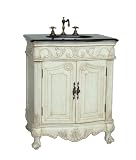 27 Black Granite Petite Powder Hayman Bathroom sink vanity Model BA-2917GT-AW-27