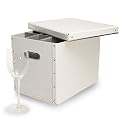 Cargo Moderne Stemware Storage Box, White, 10 by 9-3/4 by 13-Inch