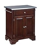 Stainless Steel Top on Cherry Cabinet by Home Styles - Medium Wood (9003-00 ....