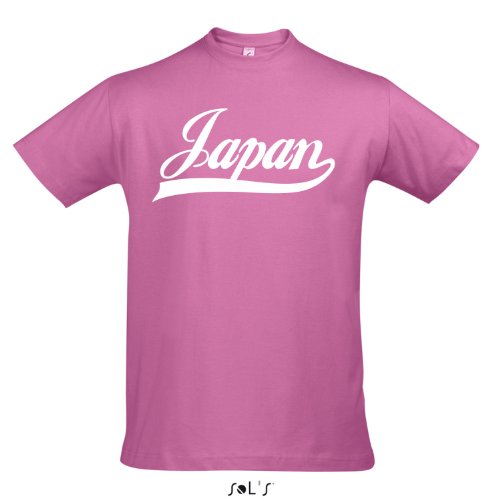 T-Shirt – Japan Oldschool Japan LÄNDERSHIRT EM / WM FAN Trikot S-XXL , Orchid pink – weiß , S