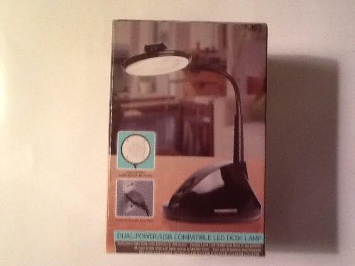 Dual-power USB compatible led desk lamp