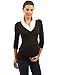 PattyBoutik Mama 2 in 1 Style Collar Long Sleeve Maternity Top