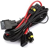 Kensun HID Conversion Kit Universal Single Beam Relay Wiring Harness - H1 H3 H7 H8 H9 H10 H11 9005 9006 5202 880 881 9140 9145