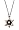 Michal Negrin Silver Star Anhanger mit Round Black and White Swarovski Crystals