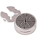 H&H HJ Men's Jewelry Cuff Link Round Gray Button Cover