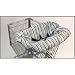 Shopping Cart and High Chair Cover: Chocolate/Blue Stripes