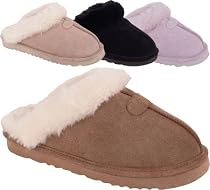 Bearpaw Womens Suede / Sheepskin Slipper - Style 471 Loki