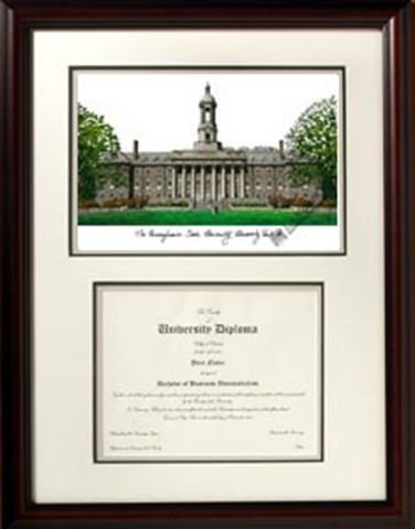 Penn State Nittany Lions with Lithograph