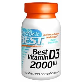 Doctors Best Vitamin D3, 180 Softgels, 2000Iu