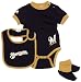 MLB Infant/Toddler Boys' Milwaukee Brewers Onesie Bib & Bootie Set