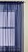 Editex Home Textiles Monique Sheer Window Panel, 55 by 84-Inch, Navy