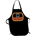 Tecate Neon Sign Bib Apron, Black