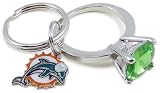 NFL Miami Dolphins Crystal Dangle Earrings