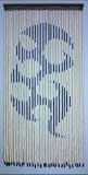 Wooden Beaded Door Curtain ~ Tribal ~ Hand Painted ~ Fits Standard Door Way ~ Approx 31 Strands