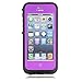 iPhone 5 Waterproof Case, iPhone 5S Waterproof Case, Zoumba Waterproof Shockproof Full Body Skin Case Cover Pouch for iPhone 5 Multi Purpose Protective Skin for water, shock, snow, dirt - Purple