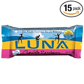 Click here to buy Luna Bars, Chocolate Raspberry, 1.69-Ounce Bars (Pack of 15) by Clif Bar.